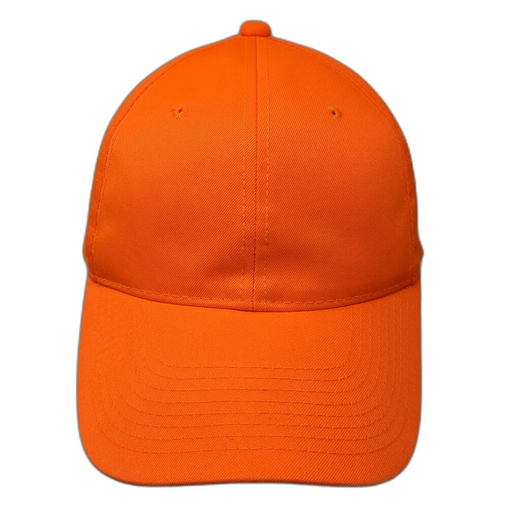 C.C Snapback Orange Green One Size Hat Underbrim Blank Structured Crown Plain